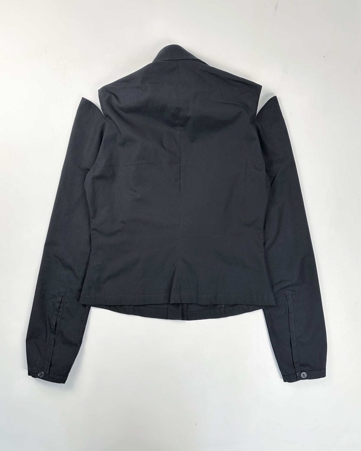 Amaya Arzuaga Black Cotton Deconstructed Top 2000's