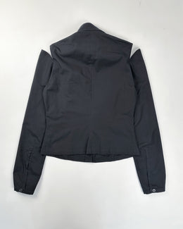 Amaya Arzuaga Black Cotton Deconstructed Top 2000's