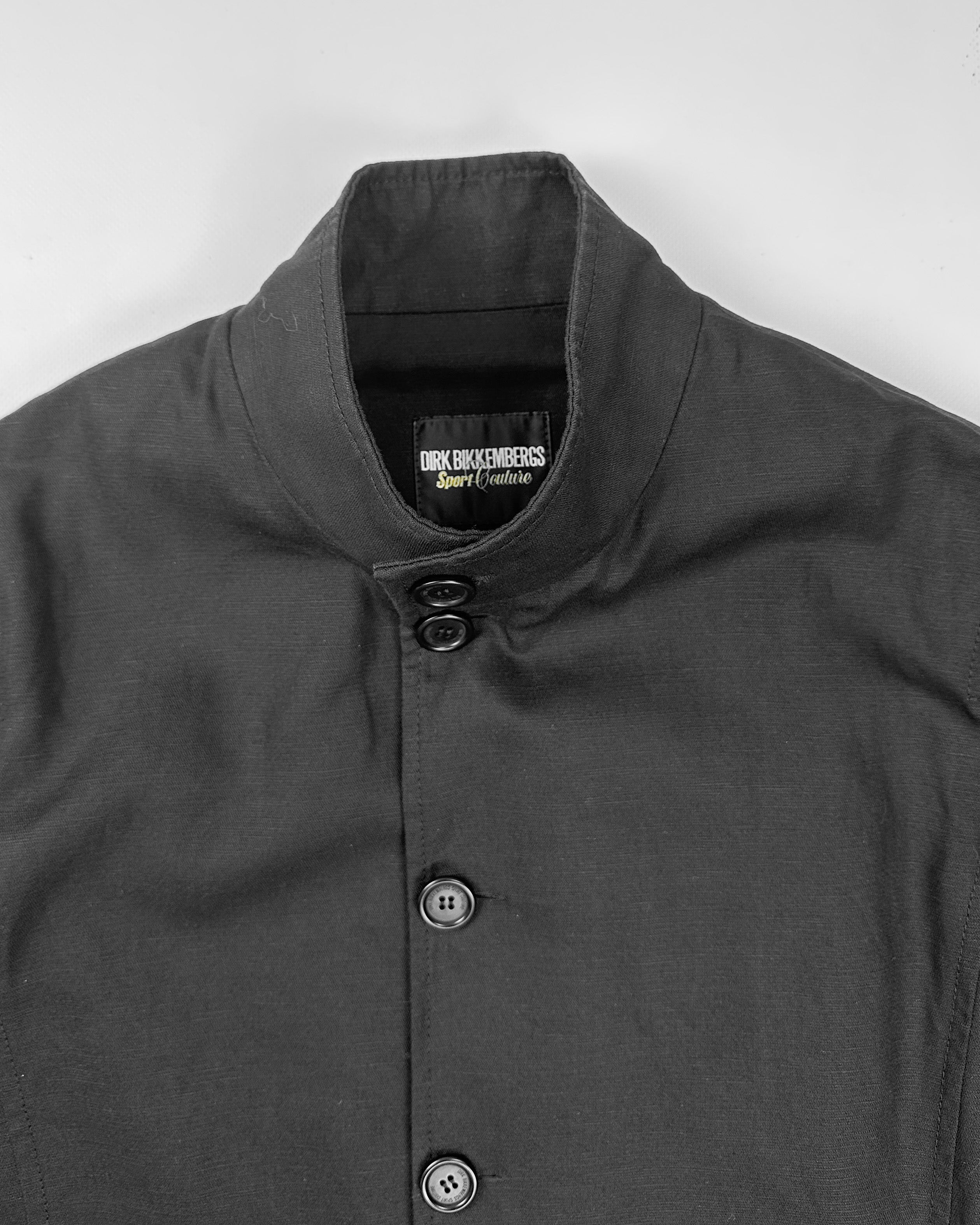 Shirt Jacket Vintage Buttoned Up Jacket Dirk Bikkembergs Black