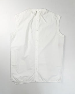 Marni White Cotton Sleveless Top 2000's