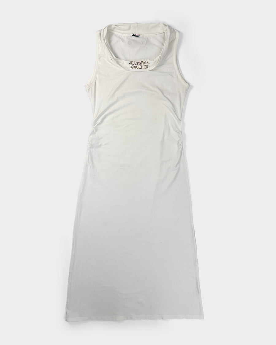 Jean Paul Gaultier White Cotton Long Dress 2000's