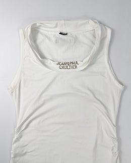 Jean Paul Gaultier White Cotton Long Dress 2000's