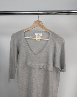 Yohji Yamamoto Asymmetric Grey Dress 2000's