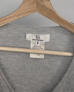 Yohji Yamamoto Asymmetric Grey Dress 2000's