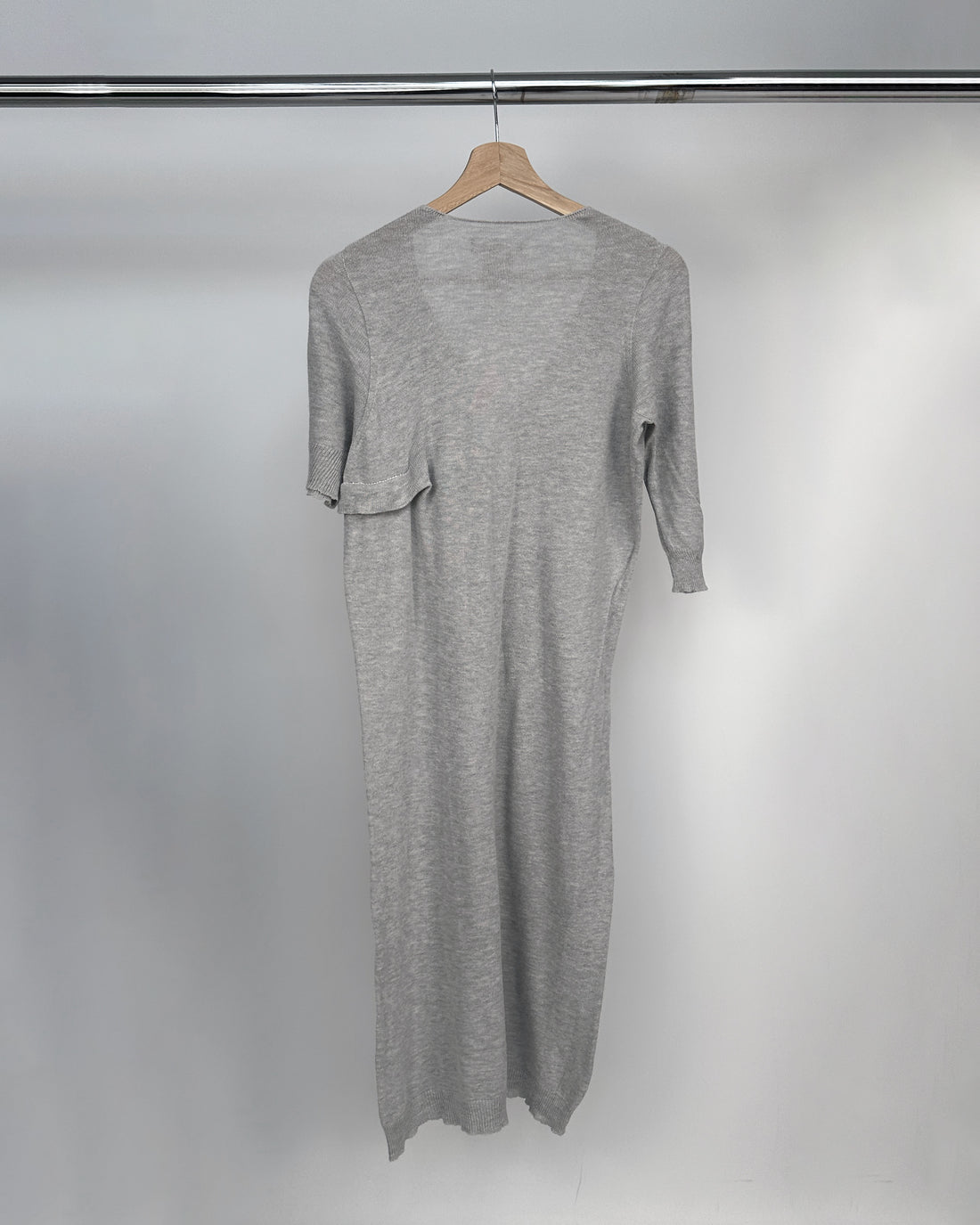 Yohji Yamamoto Asymmetric Grey Dress 2000's