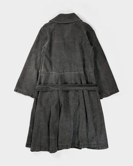 Dries Van Noten Grey Denim Long Jacket 2000's