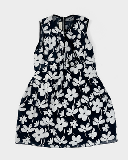 Marni White Flower Print 2-Layer Dress S/S 2014