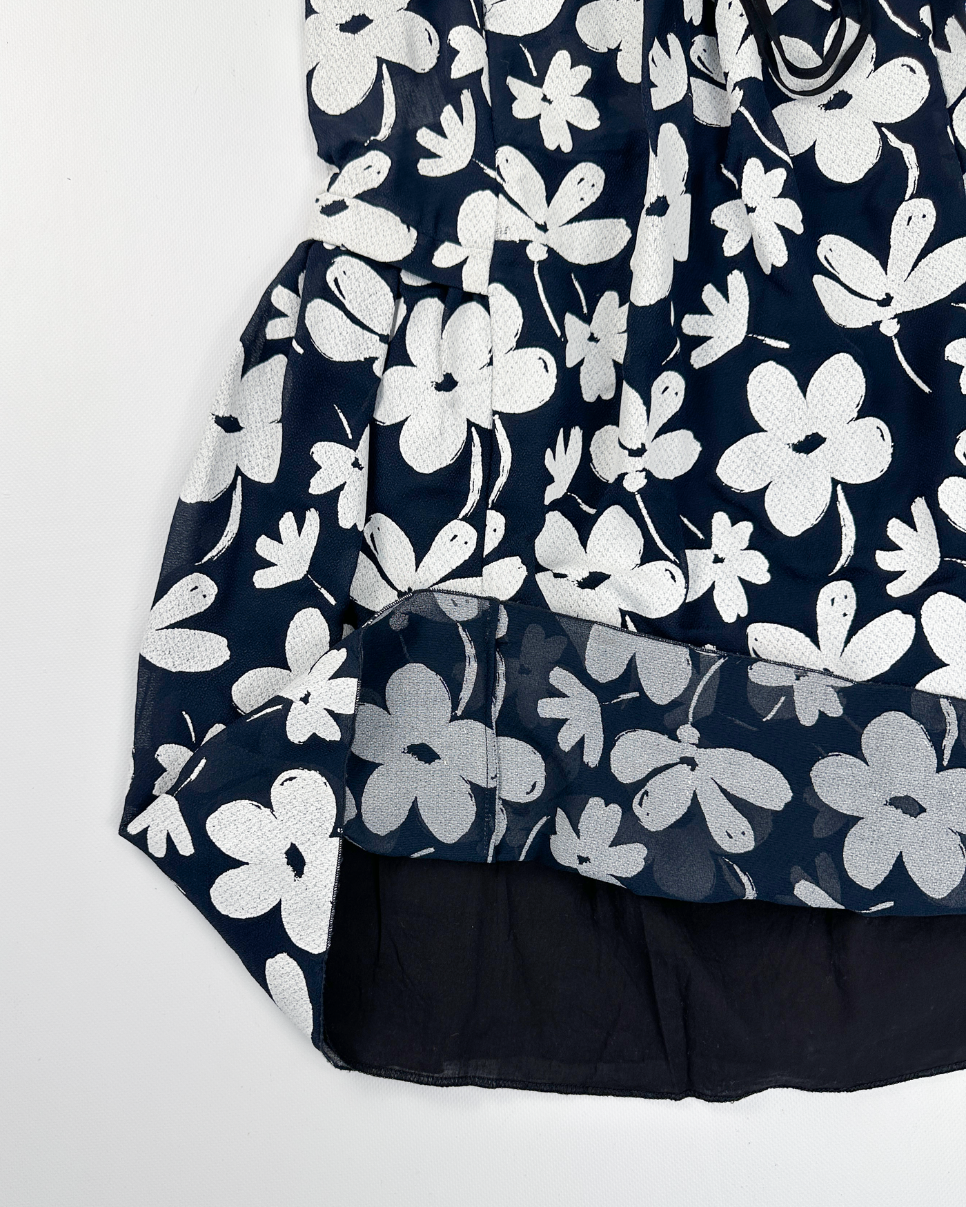 Marni White Flower Print 2-Layer Dress S/S 2014