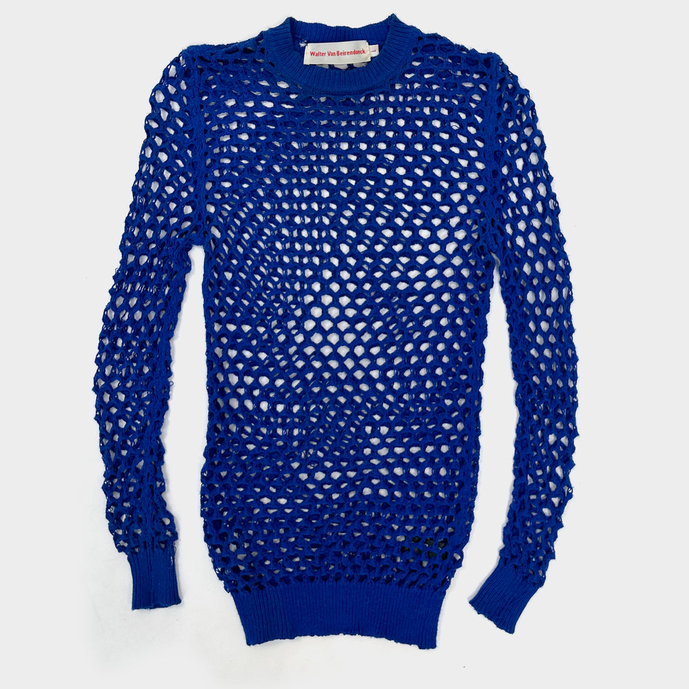 Walter Van Beirendonck Blue Maille Top 2000's