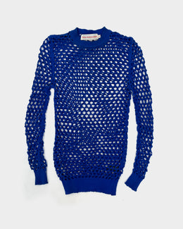 Walter Van Beirendonck Blue Maille Top 2000's