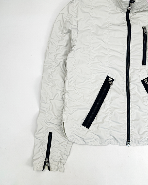 Armani Jeans Wrapped White Light Jacket 2000's - Vintagetts