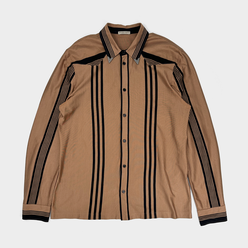 Bottega Veneta Striped Cowboy Shirt S/S 2018