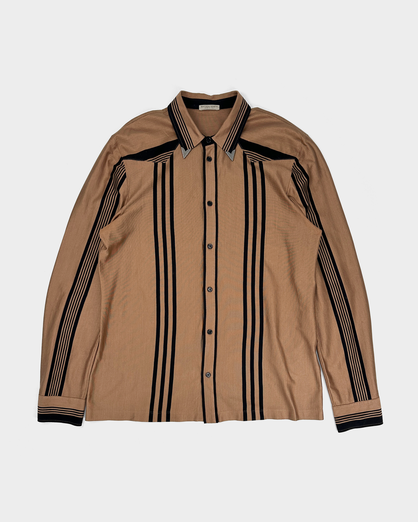 Bottega Veneta Striped Cowboy Shirt S/S 2018