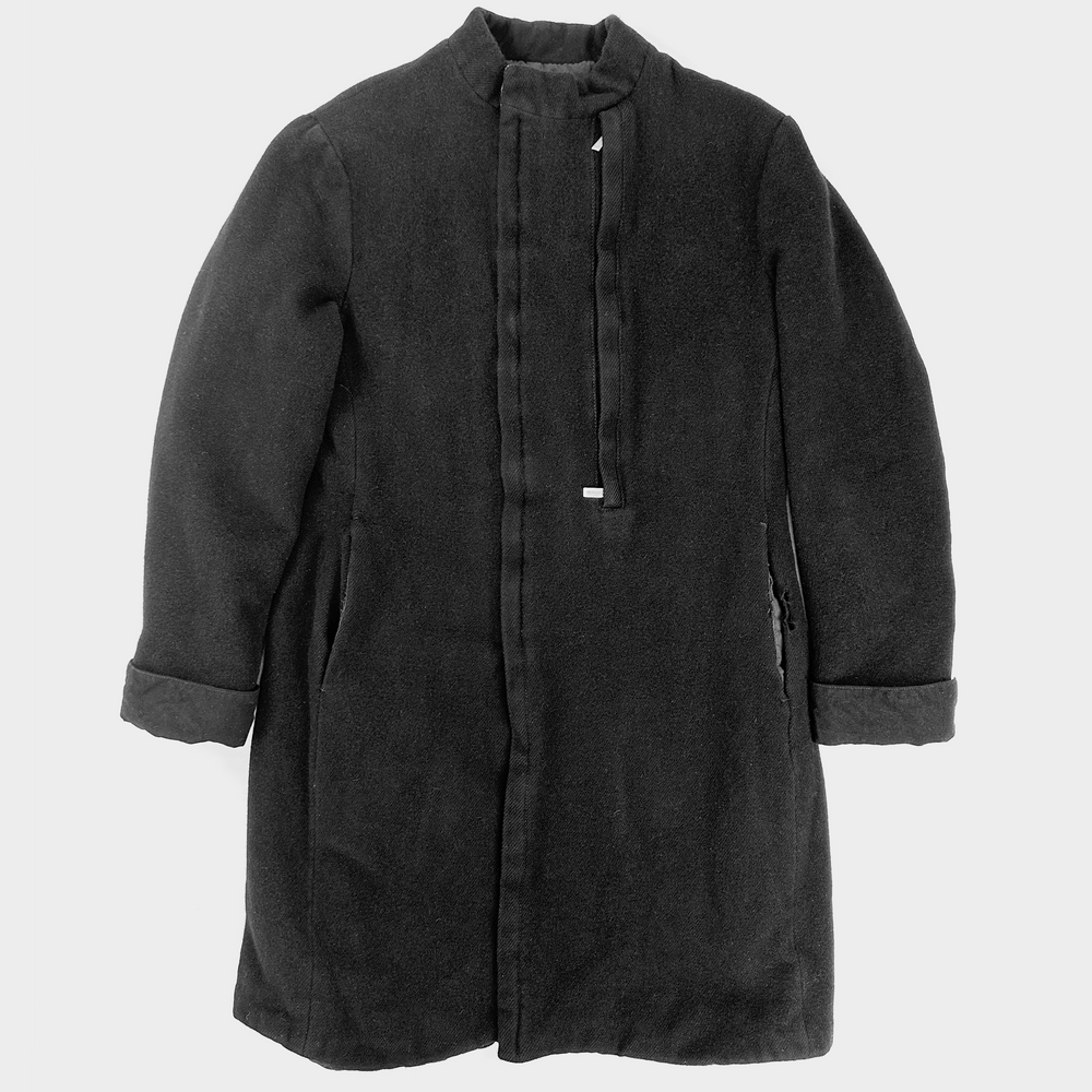 Dirk Bikkembergs Black Long Utility Coat 1990's