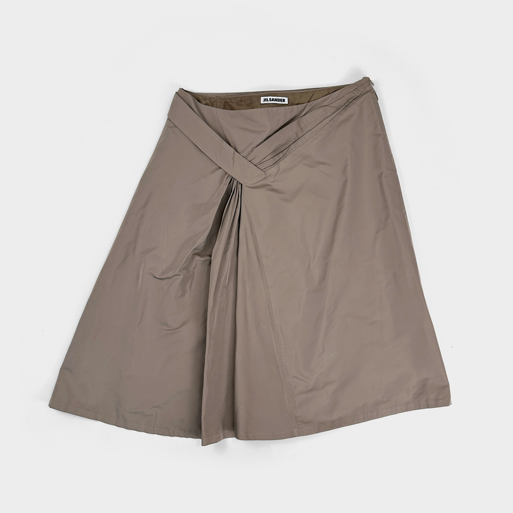 Jil Sander Pleated Grey Skirt 2000's