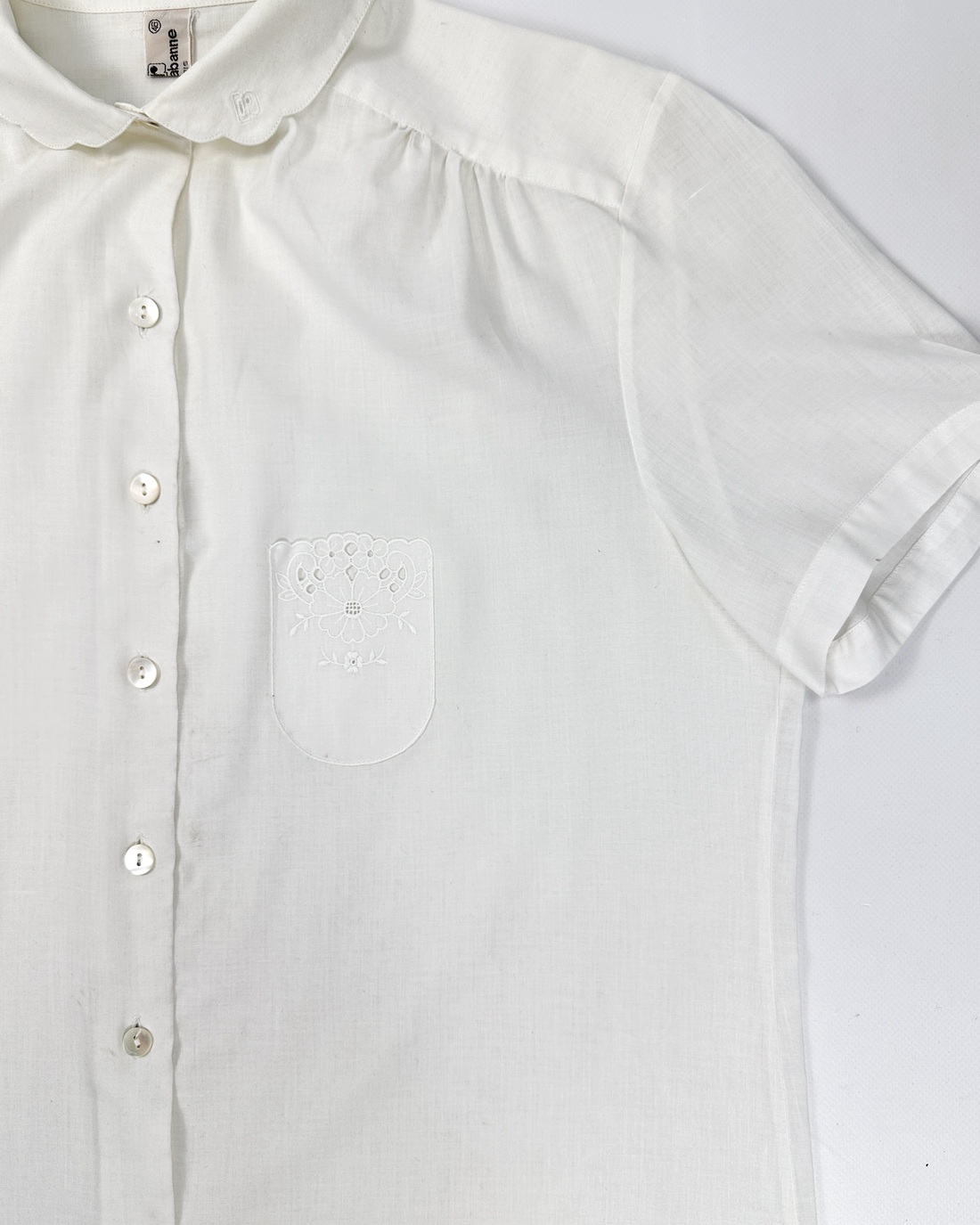 Paco Rabanne White Detailed Shirt 1980's