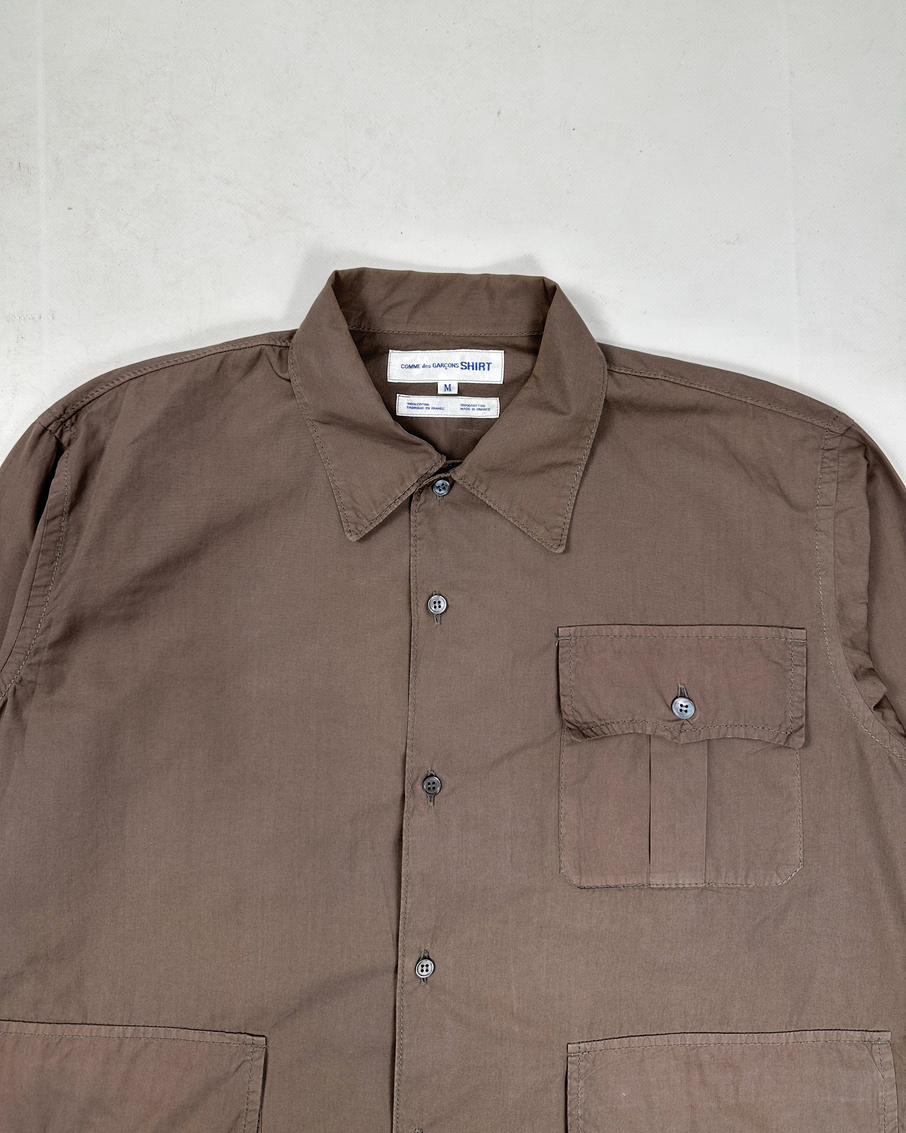 Comme des Garcons Cargo Brown Shirt 2000 s Vintage TTS