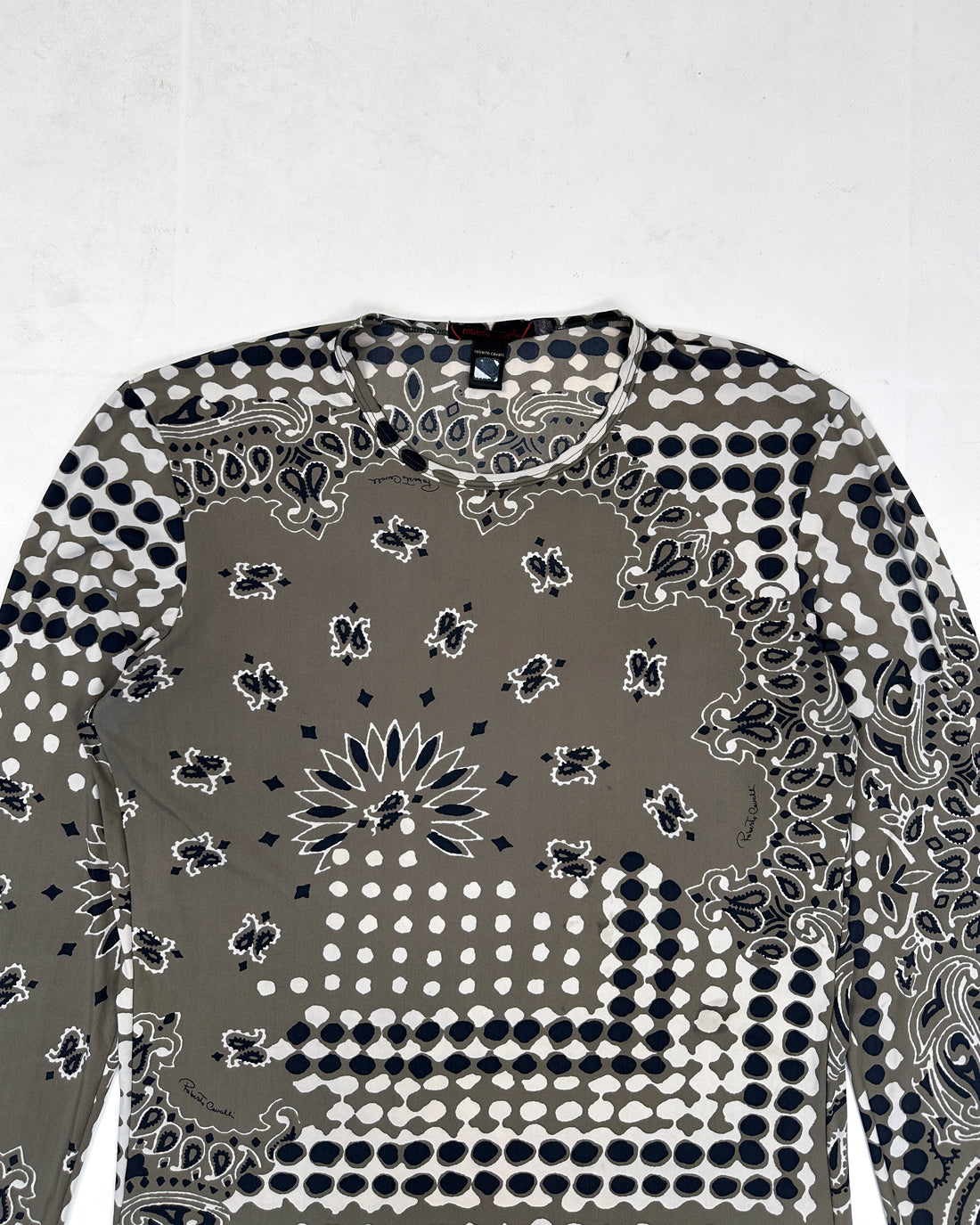 Roberto Cavalli bandana Print Top 2000's