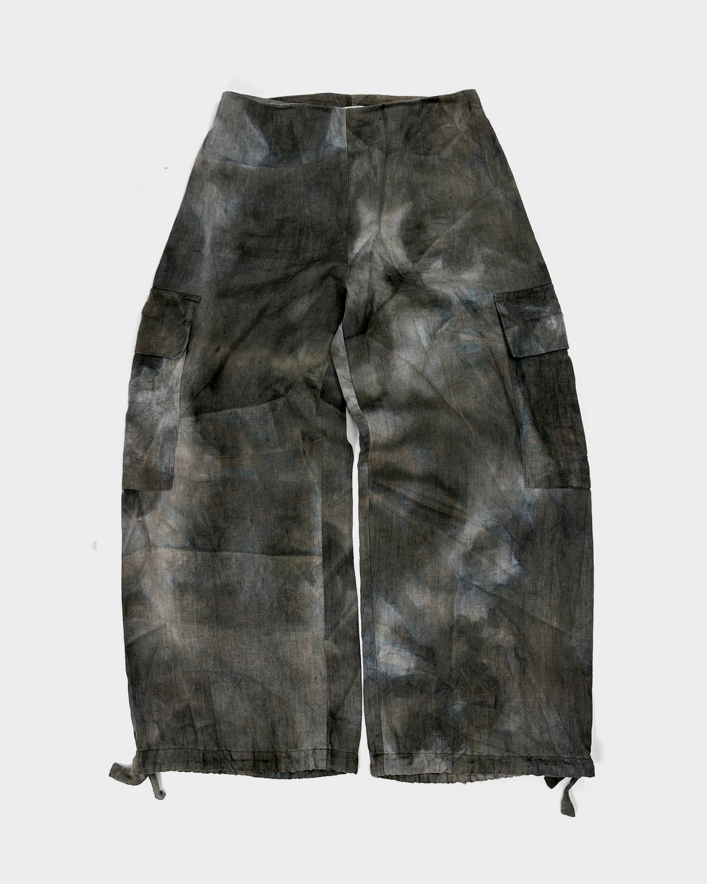 Sarah Pacini Light Camo Linen Pants 2000's