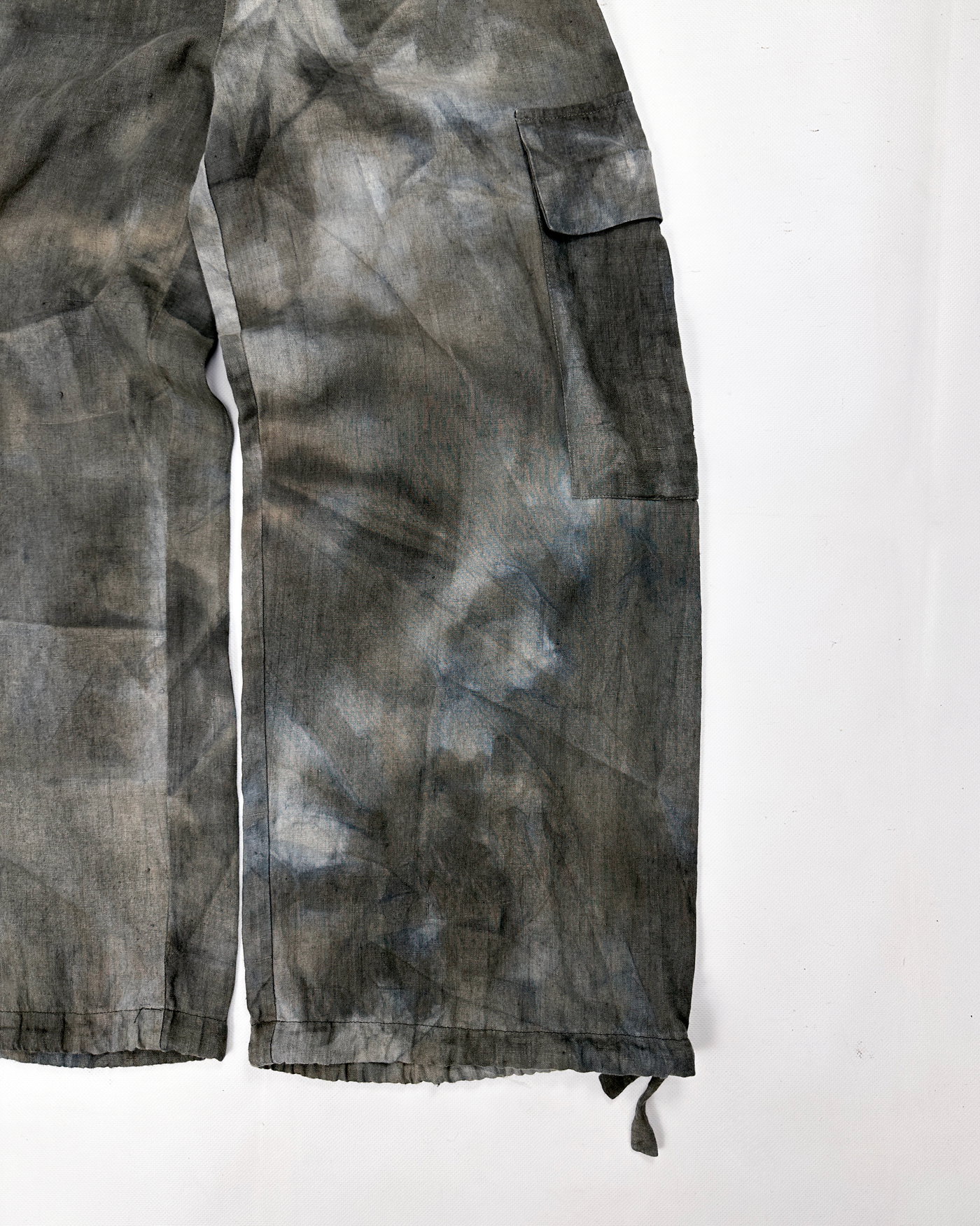 Sarah Pacini Light Camo Linen Pants 2000's