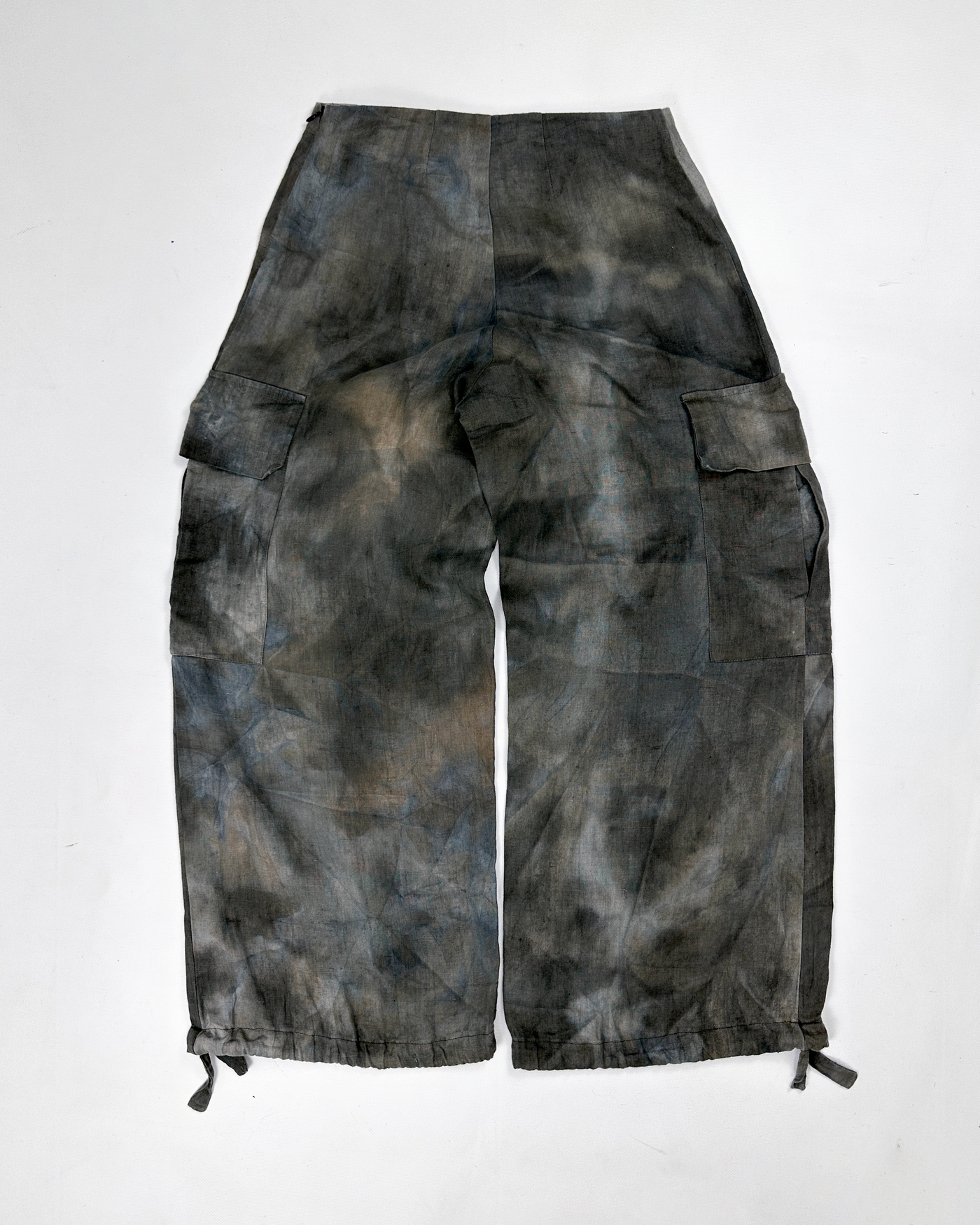 Sarah Pacini Light Camo Linen Pants 2000's