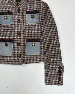 Roberto Cavalli Decorated Cropped Jacket 2000's