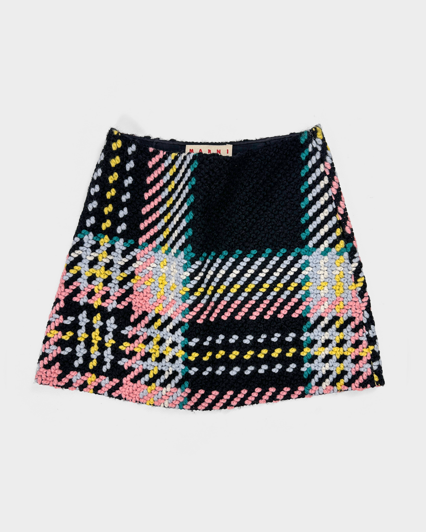 Marni Multicolor Wool Skirt 2000's
