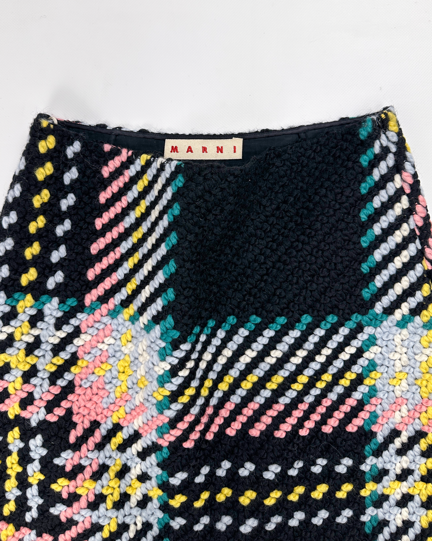 Marni Multicolor Wool Skirt 2000's