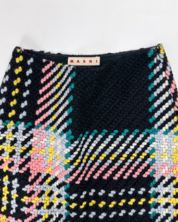 Marni Multicolor Wool Skirt 2000's