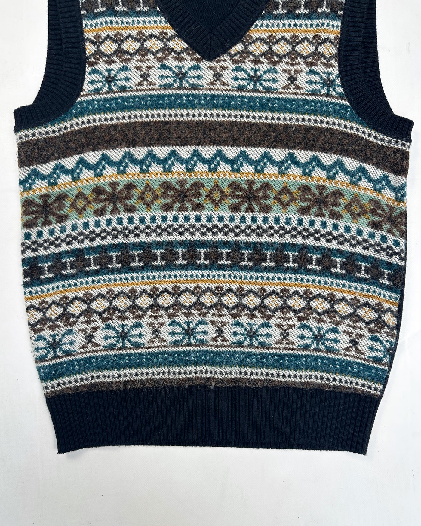 Roberto Cavalli Patterned Cashmere Vest 2000's