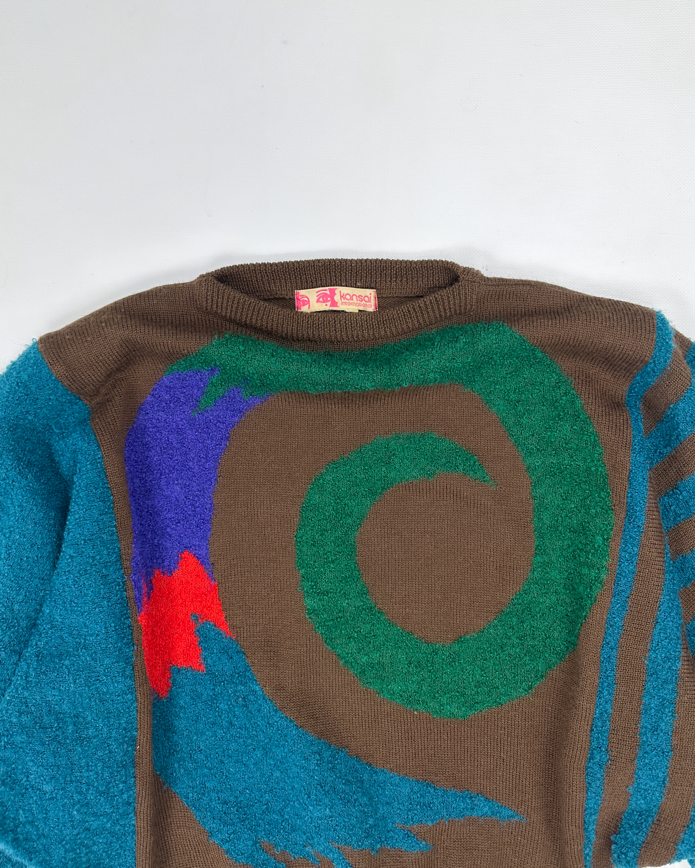 Kansai Yamamoto Multicolor Pattern Wool Knitwear 1980s