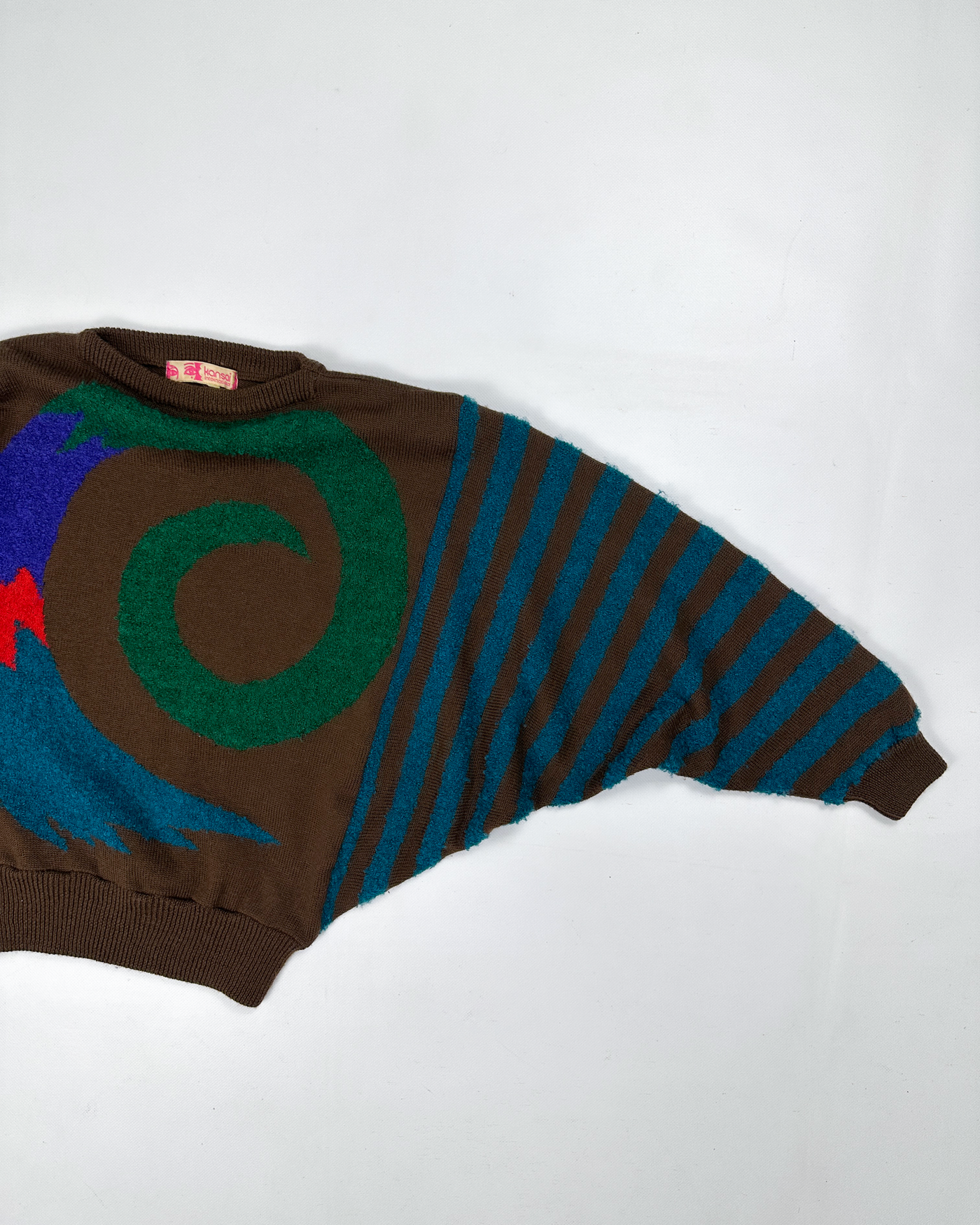 Kansai Yamamoto Multicolor Pattern Wool Knitwear 1980s