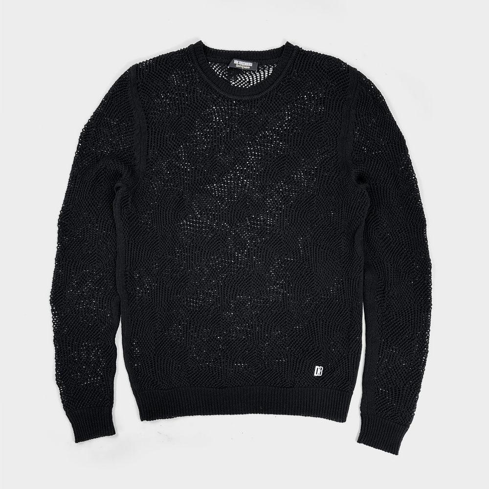 Dirk Bikkembergs Sport Black Net Knitwear 2000's