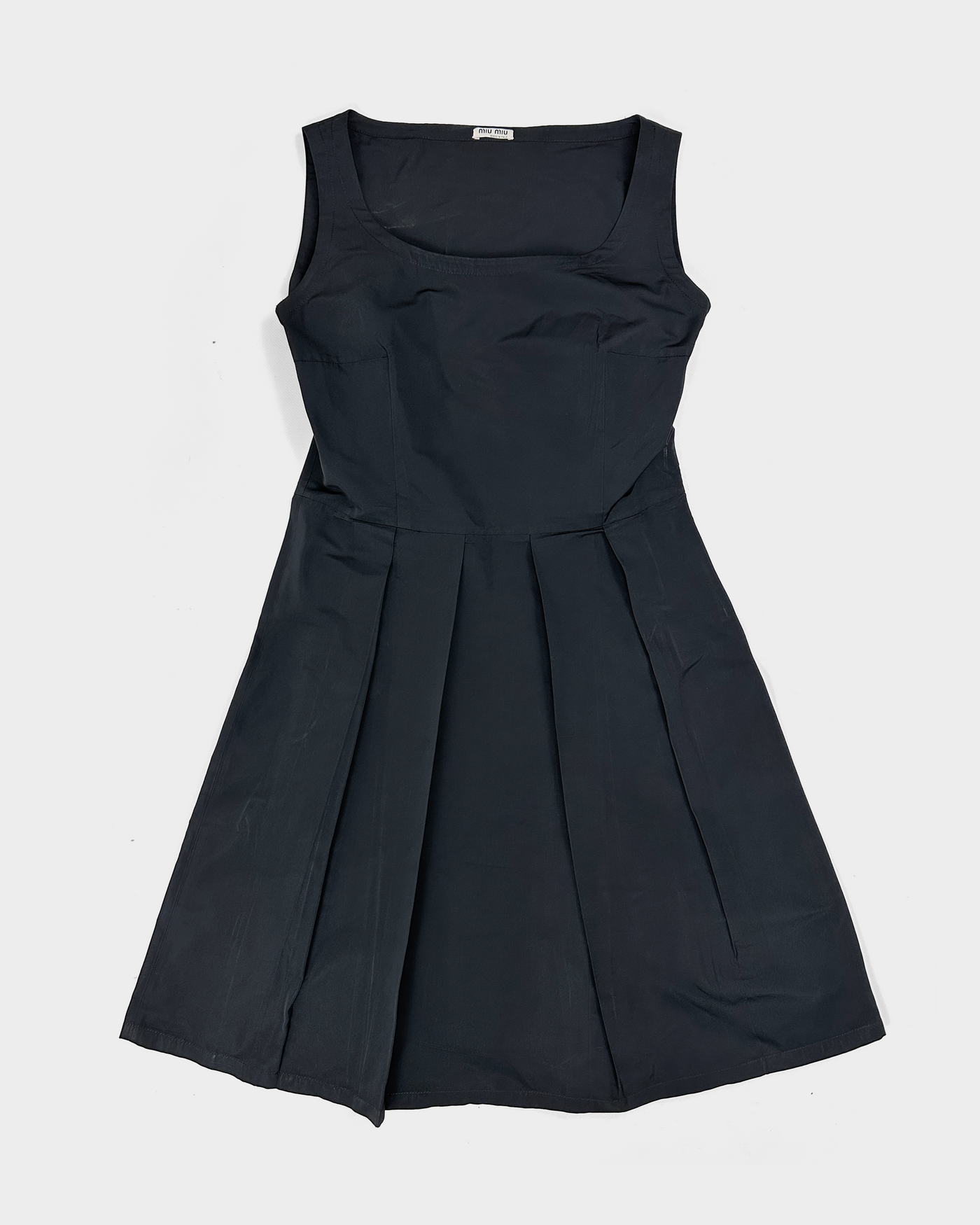 Miu Miu Black Silk Dress 2000's