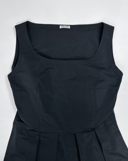 Miu Miu Black Silk Dress 2000's