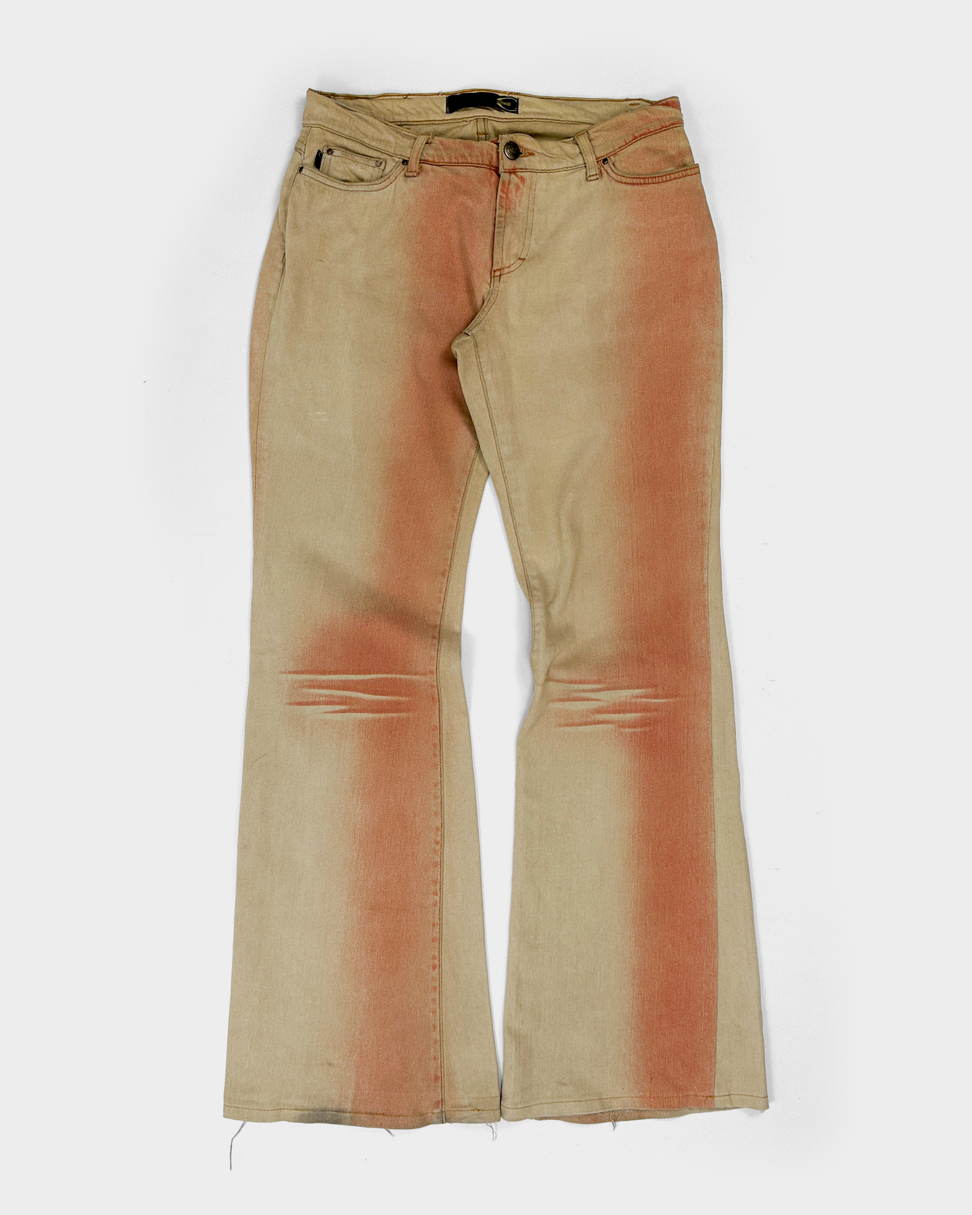 Just Cavalli 2-Tone Faded Flare Pants 2000's