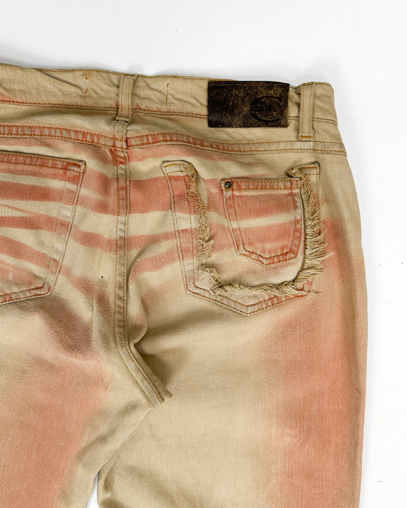 Just Cavalli 2-Tone Faded Flare Pants 2000's