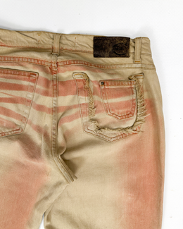 Just Cavalli 2-Tone Faded Flare Pants 2000's