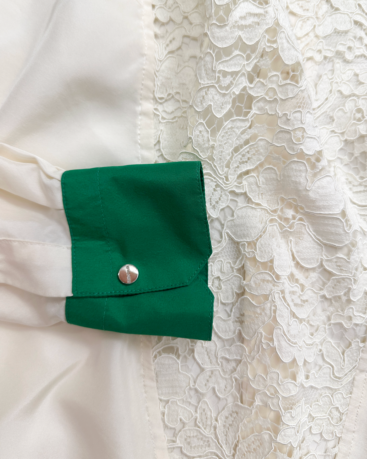 Dirk Bikkembergs Cream White Silk Shirt 2000's