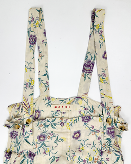 Marni Flower Print Overalls 2000's