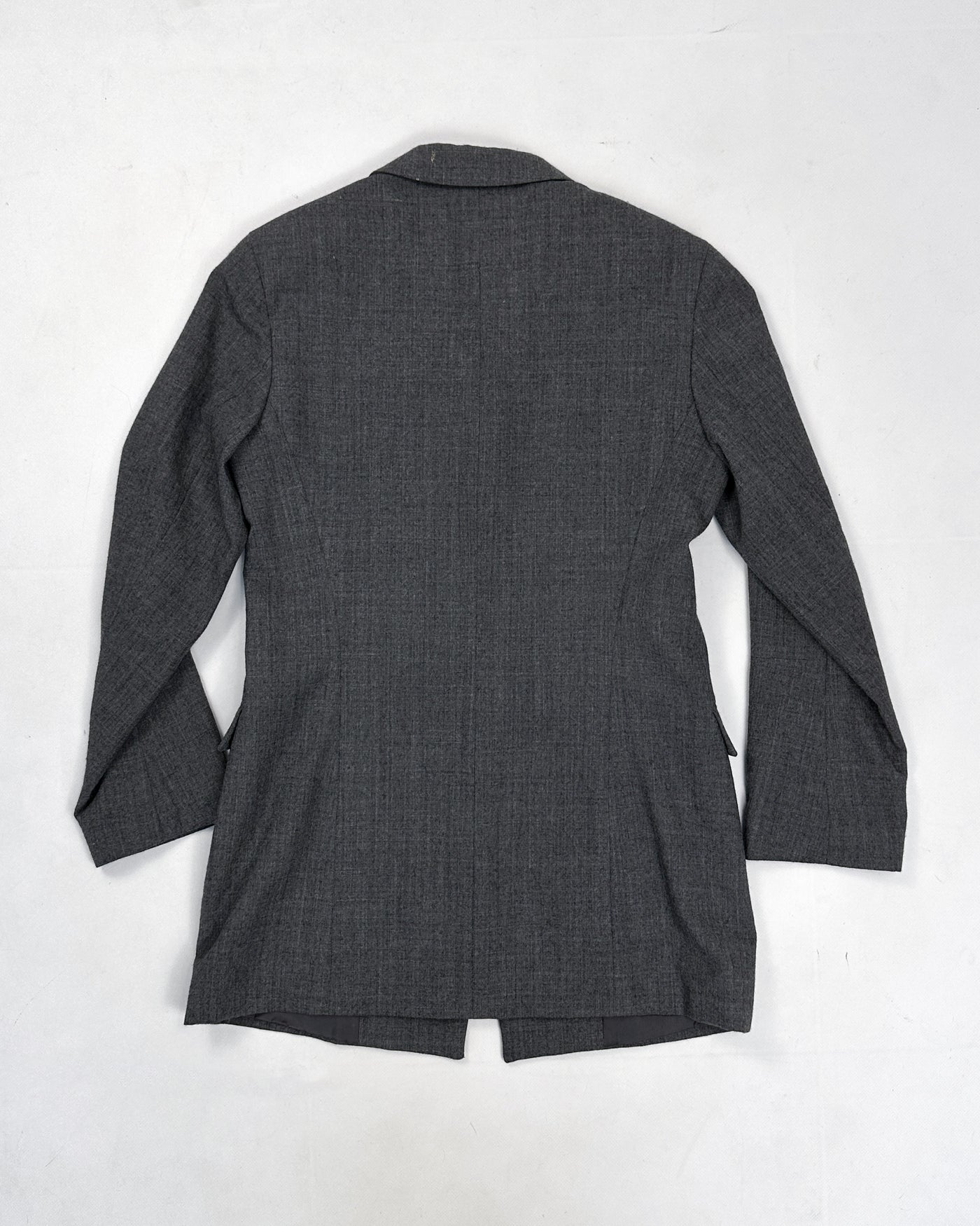 Jil Sander 3-Button Long Grey Blazer 1990's