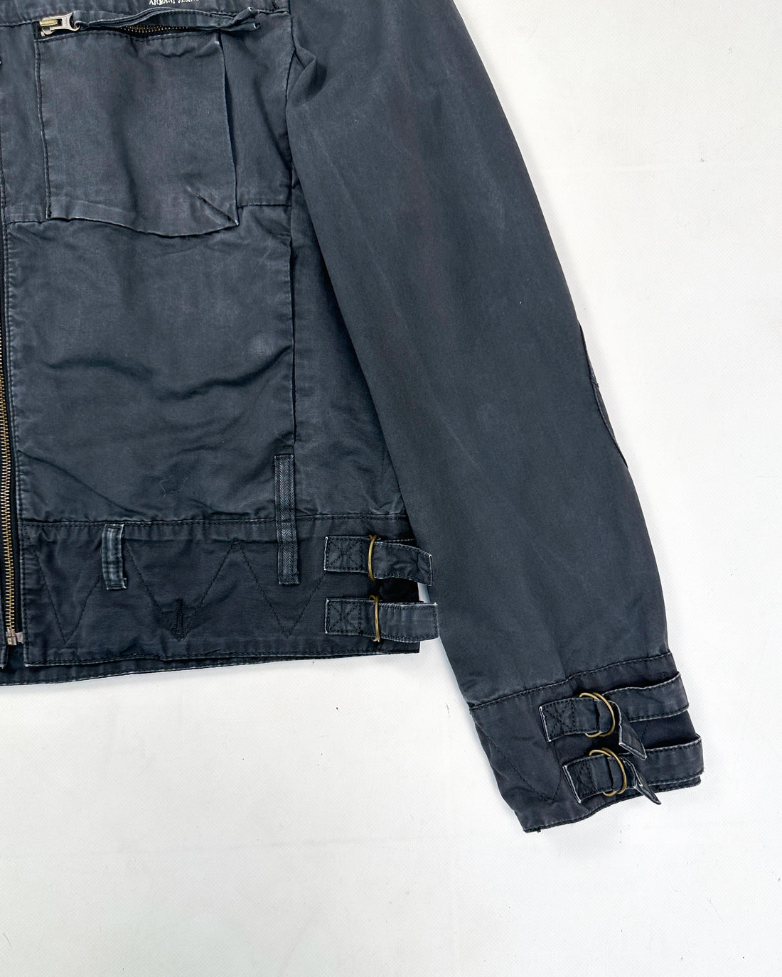 Armani Zipped Utility Deep Blue Jacket 2000's