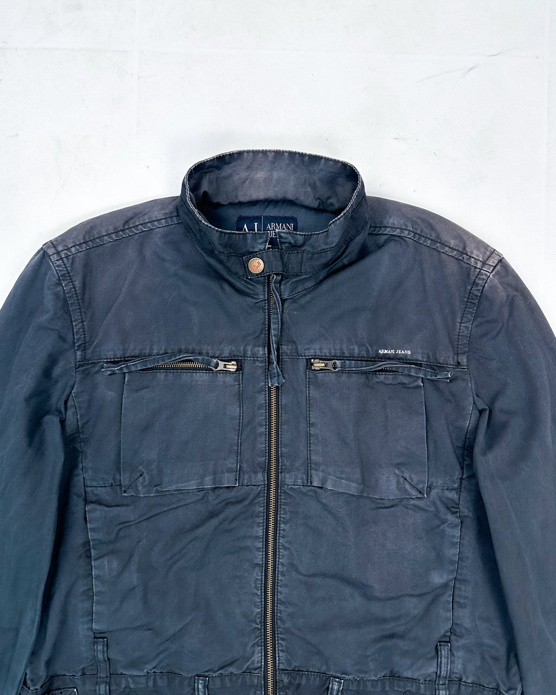 Armani Zipped Utility Deep Blue Jacket 2000's