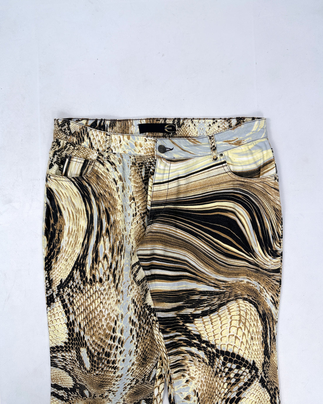 Just Cavalli Glitched Snake Print Pants 2000's – Vintage TTS