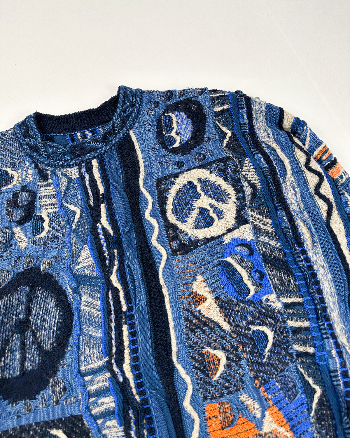 Kapital 7G Gauvy Blue Boro Knitwear FW 2019