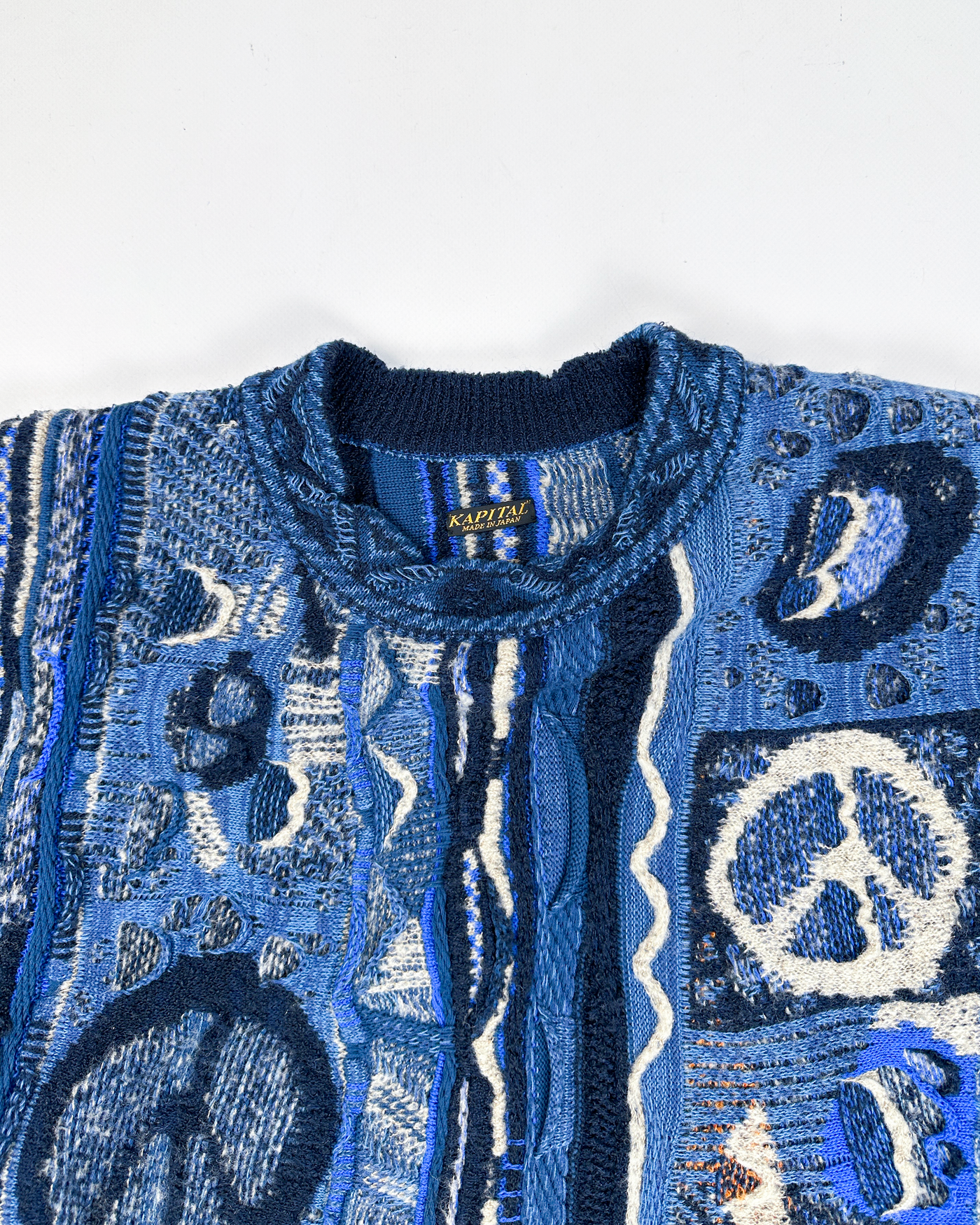Kapital 7G Gauvy Blue Boro Knitwear FW 2019