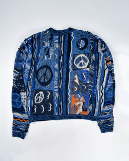 Kapital 7G Gauvy Blue Boro Knitwear FW 2019