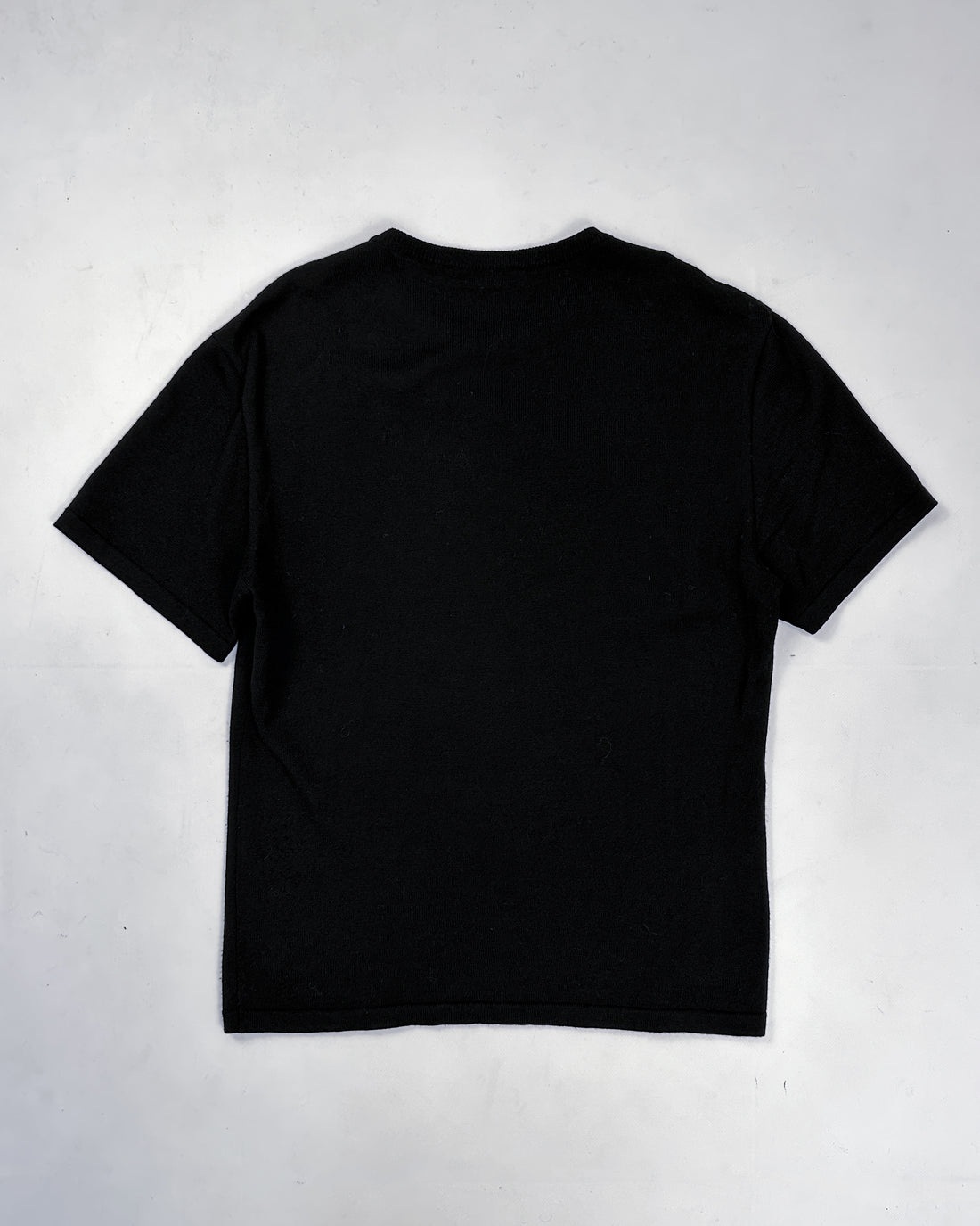 Mugler relief Black Heavyweight Tee Top 1990's