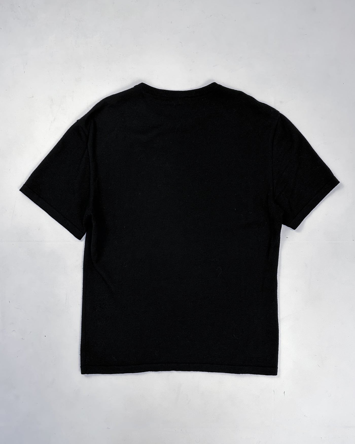 Mugler Black Heavyweight Tee Top 1990's