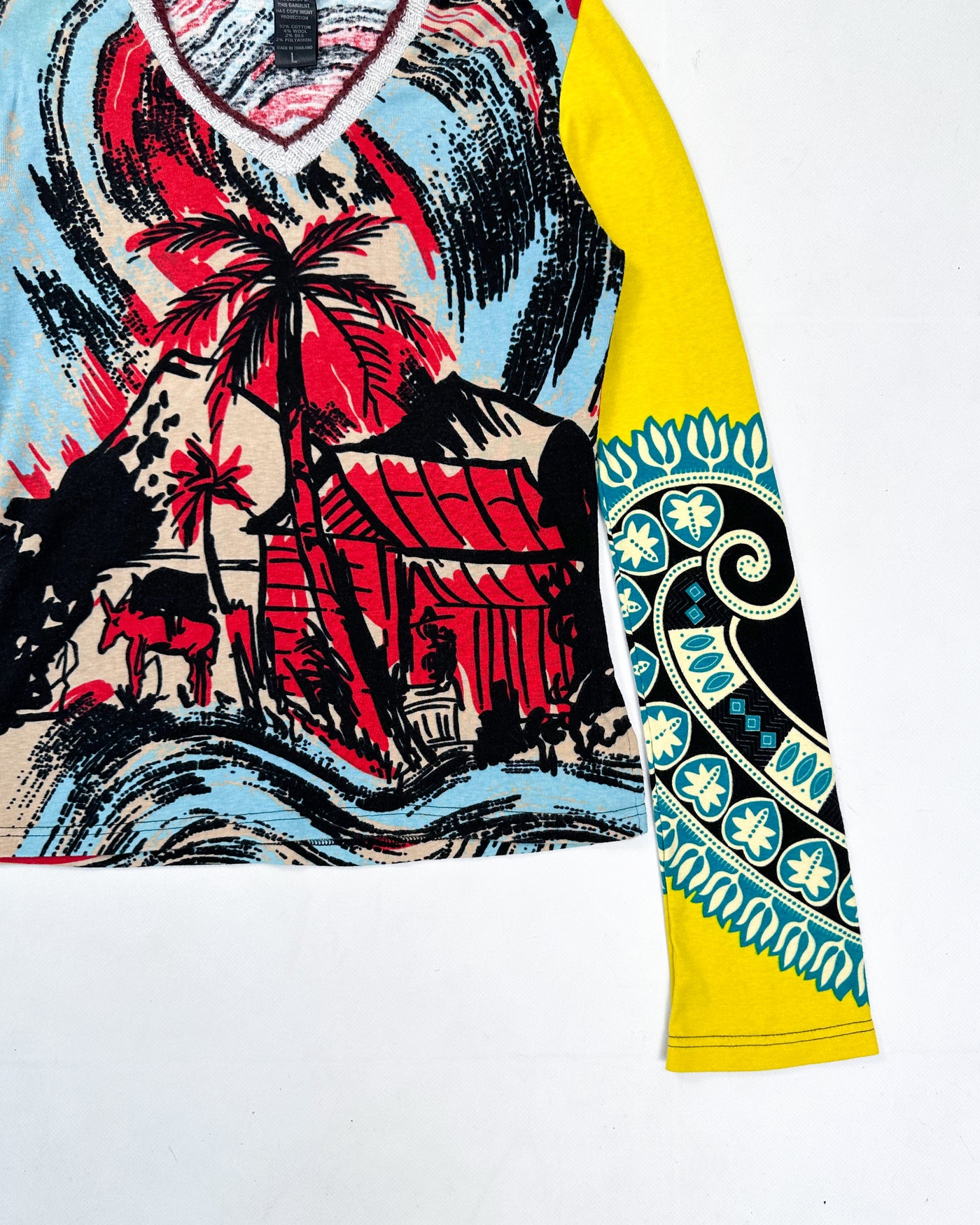 Custo Barcelona Wool Neck Top 1990's